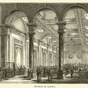 Interior of Lloyds (engraving)
