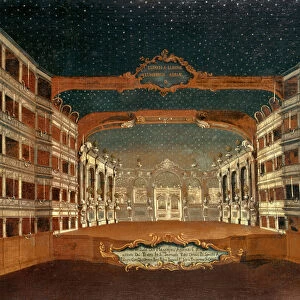 Interior of the San Samuele Theatre, Venice (oil on canvas)