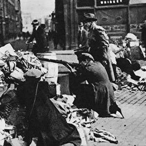 Irish Civil War, 1922 (b / w photo)