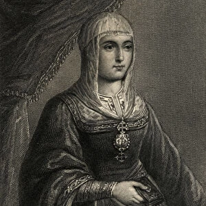 Isabella the Catholic (1451-1504) (litho)