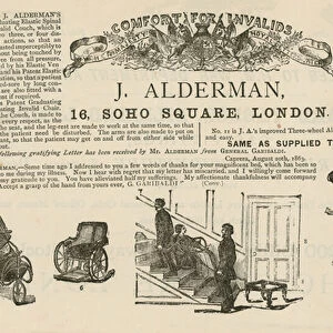 J Alderman, 16 Soho Square, London (engraving)