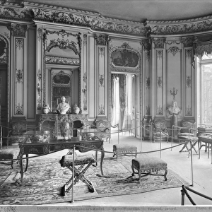 Jacquemart-Andre Museum, circular lounge, c. 1910-20 (see also 345978) (b / w photo)