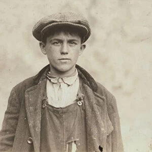 James Donovan - Irish Sweeper in Fall River Iron Works, 1916 (b / w photo)