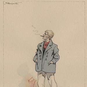 James Steerforth, c. 1920s (pen & ink with w / c on paper)