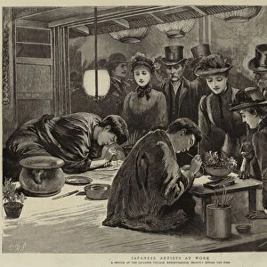 Japanese Artists at Work (engraving)