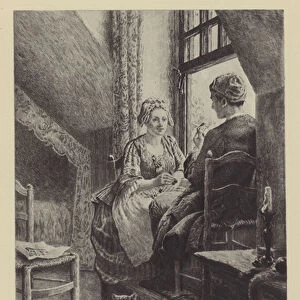 Jean-Jacques and Therese at the window (gravure)