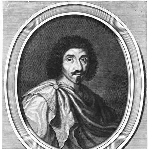 Jean Louis Guez de Balzac (1597-1654) (engraving) (b / w photo)