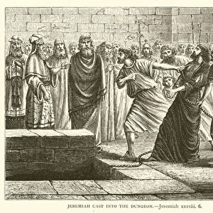 Jeremiah Cast into the Dungeon, Jeremiah, xxxviii, 6 (engraving)