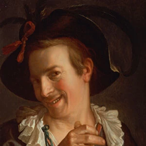 A Jester holding a Flute, 1623 (panel)