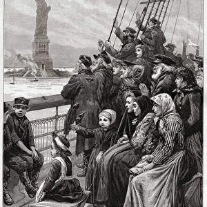 Jew Immigrants Arriving In New York Usa In 1892 - "