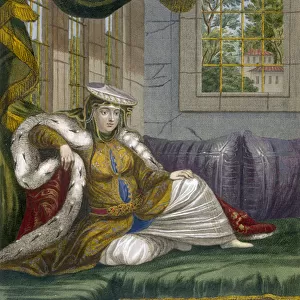 A Jewish Woman in Ceremonial Dress, c. 1708 (coloured engraving)