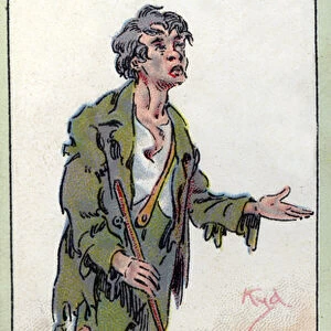 Jo. from Bleak House, by Charles Dickens, 1923 (colour litho)