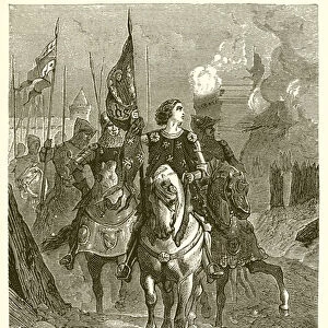 Joan of Arc (B. 1411, D. 1431) (engraving)