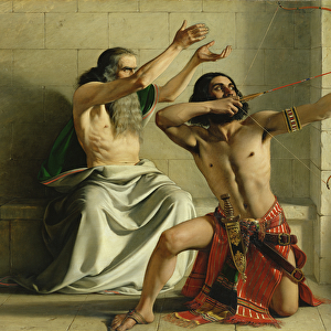 Joash Shooting the Arrow of Deliverance, 1844 (oil on canvas)