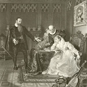 John Knox admonishing Mary Queen of Scots (engraving)