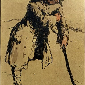 John Silver, illustration from Characters of Romance, first published 1900 (colour litho)