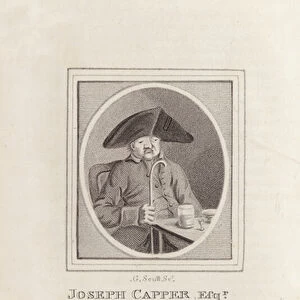 Joseph Capper, Esquire, an eccentric inmate at the Horns, Kennington, upwards of 20 Years, died 6 September 1804, aged 77 (engraving)