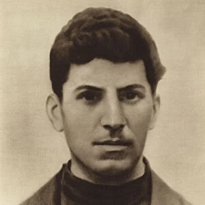 Joseph Stalin at the age of 17, while attending the Tbilisi seminary, Georgia, 1896 (b / w photo)