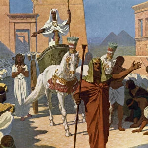 Joseph as Vizier of Egypt (colour litho)