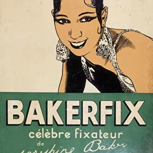 Josephine Baker - advertising for Bakerfix: "Josephine Baker