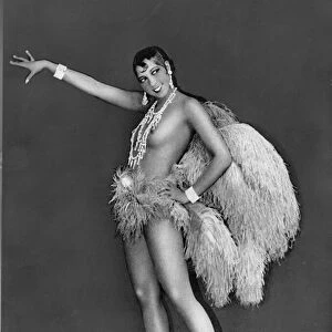 Josephine Baker at Folie Bergere, 1925-1926. Photograph by Lucien Walery (1863-1935)