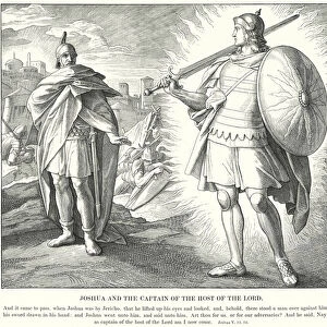Joshua and the Captain of the Host of the Lord (engraving)