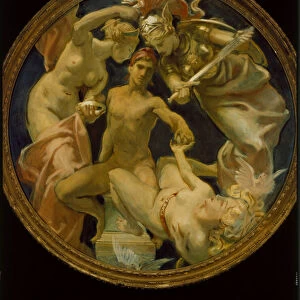 The Judgement of Paris, 1920-22 (oil on canvas)