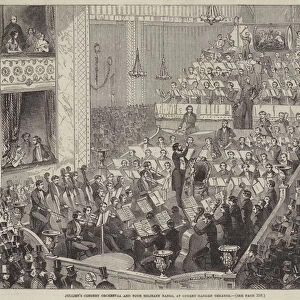 Julliens Concert Orchestra and Four Military Bands, at Covent Garden Theatre (engraving)