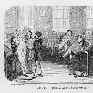 June, Holiday at the Public Offices (engraving)