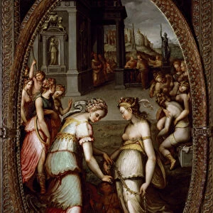 Juno borrowing the belt of Venus (Painting, 1570-1572)