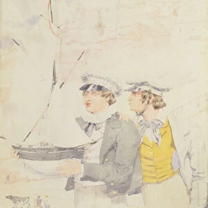 Juvenile Members of the Yacht Club, 1853 (w / c & graphite on paper)