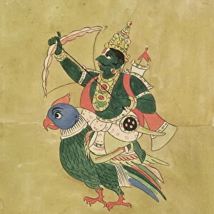 Kama, God of Love, 18th-19th century (gouache on paper)