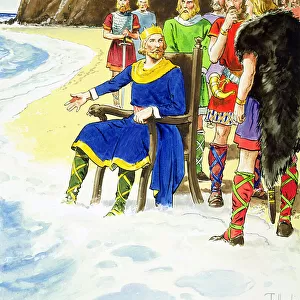 King Canute (c. 995-1035) from Peeps into the Past, published c