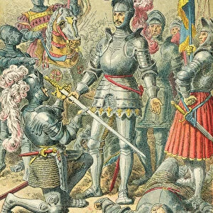 King Francis I at the battle of Pavia