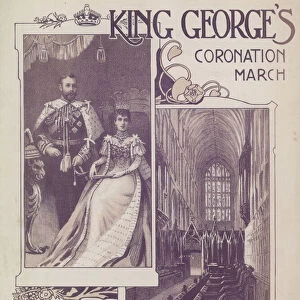 King Georges Coronation March by Oscar Verne (colour litho)