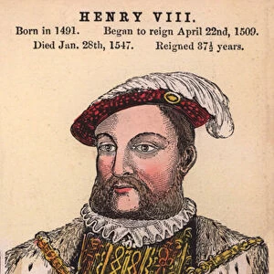 King Henry VIII (coloured engraving)