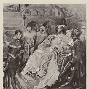 "King John, "at Her Majestys Theatre (engraving)