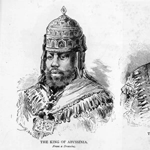 The King and Queen of Abyssinia, 1893 (litho)