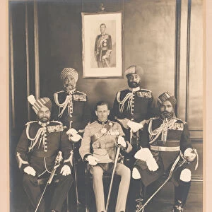 Kings Indian Orderly Officers, 1936 (b / w photo)