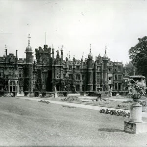 Knebworth, the south-west front, from 100 Favourite Houses (b/w photo)