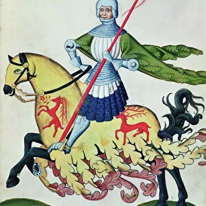 Knight, from the Codex Capodilista (vellum)