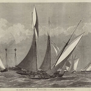 The Kriemhilda, with the Prince of Wales on Board, in Collision with the Shark at Cowes Regatta (engraving)
