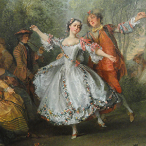 La Camargo Dancing (detail), c. 1730 (oil on canvas)