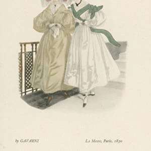 La Mode, Paris, April 1830 (colour litho)