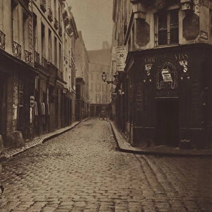 La rue du Four-Saint-Honore, coin de la rue de Vannes (b / w photo)