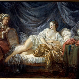 La Sultane Painting by Jean Baptiste Leprince (1734-1781) 1772 Metz, Museum of Fine Arts