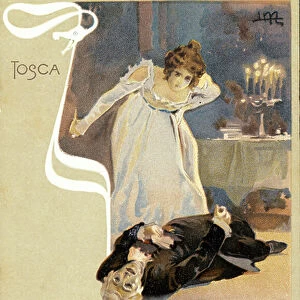 La Tosca by Giacomo Puccini (1858-1924), 1900 (poster)