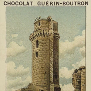 La Tour de Montlhery, Seine-et-Oise (chromolitho)