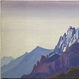 Ladakh, 1929 (tempera on canvas laid on cardboard)