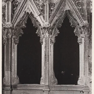 The Lady Chapel, Ely Cathedral: East End, Next Altar, North Side (b / w photo)